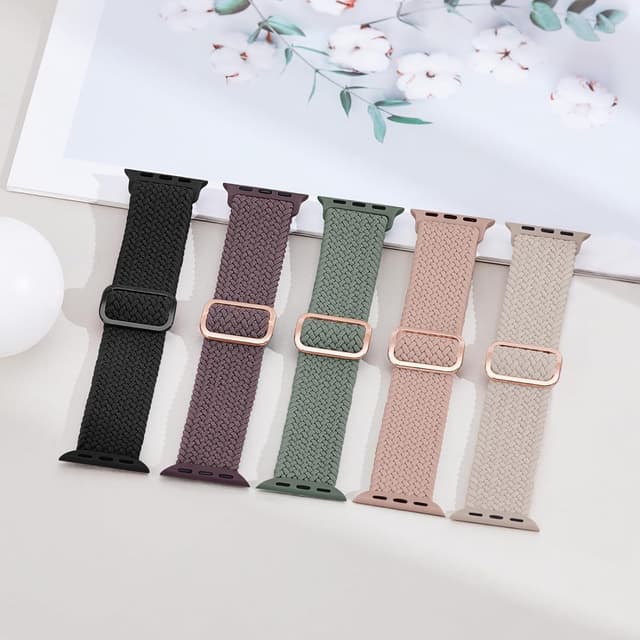 Detalle 2 de Raradev Braided Band for Apple Watch 5-pack