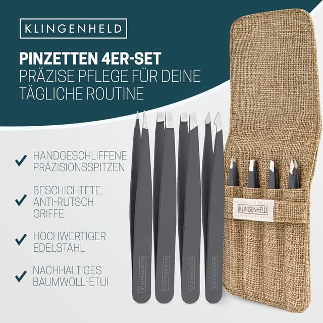 Thumbnail 2 de KLINGENHELD Präzises Pinzetten-Set