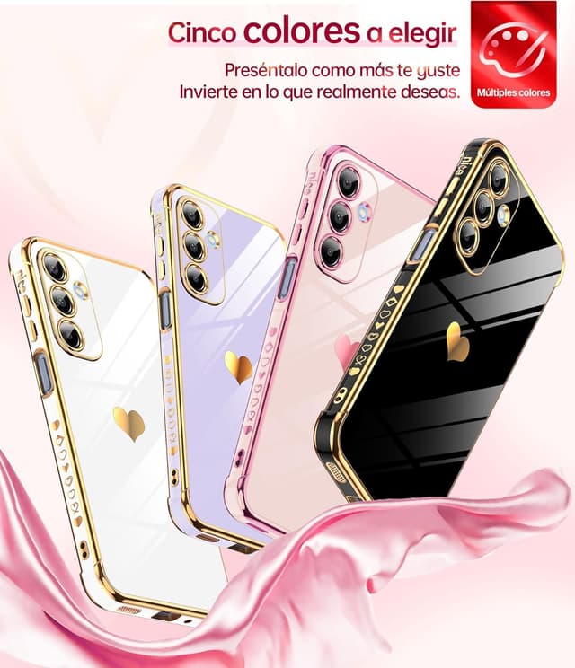 Thumbnail 4 de LeYi funda Galaxy A16 4G Rosa Corazón