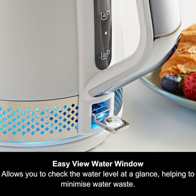 Detalle 2 de Morphy Richards Illumination 1.7L Jug Kettle (108021) with blue light, rapid boil & anti-limescale filter