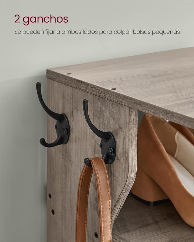 Thumbnail 5 de VASAGLE LBS200L01 zapatero estrecho 30x110 cm