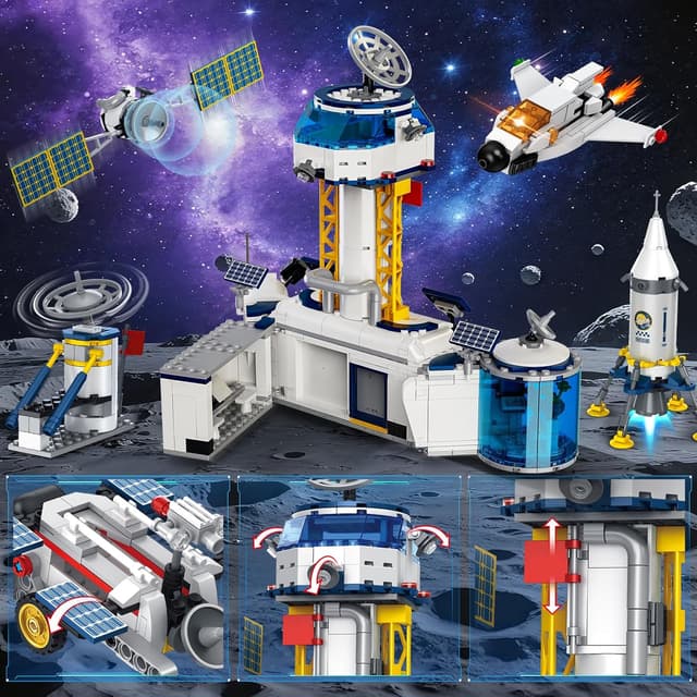 Detalle 1 de Sitodier Space Base 824pc building set