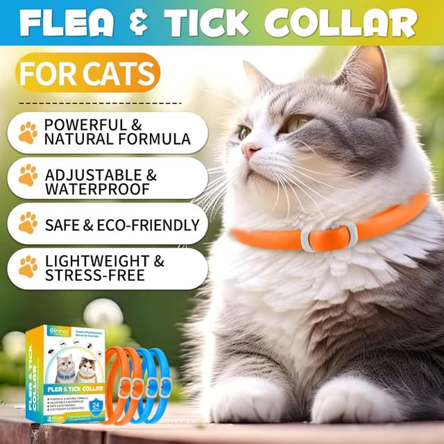 Detalle de Collar antipulgas y garrapatas para Gatos 24 meses