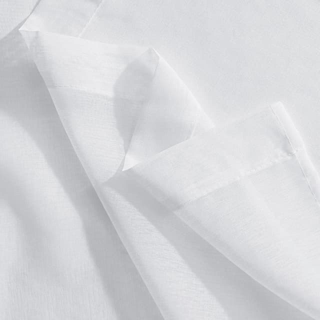 Thumbnail 6 de PONY DANCE Stores Gardinen mit Kräuselband für Schienensystem – 2er-Set, 245 x 140 cm pro Stück, weiß transparent