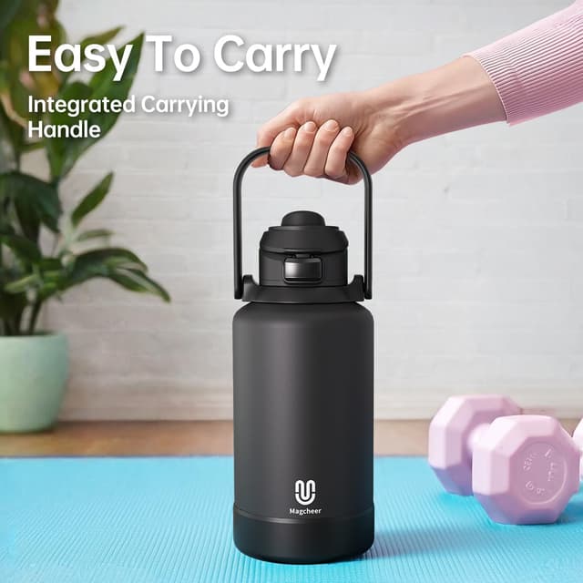 Thumbnail 6 de magcheer 2L Magnetic Water Bottle with Phone Holder (MagSafe) – Yellow