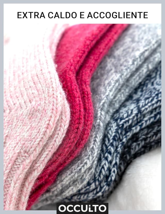 Thumbnail 2 de Occulto Niki Calze Calde di Lana Bambini 6 pezzi