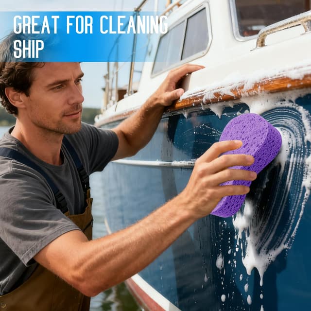 Thumbnail 4 de 3-Pack Large Natural Cellulose Sponges 7.68in