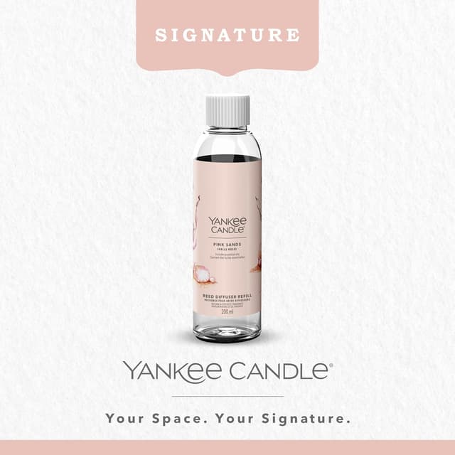 Detalle de Recharge Yankee Candle Signature Recharge brins Sables Roses (200 ml) – jusqu’à 20 semaines