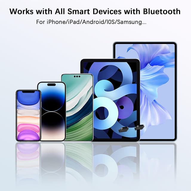 Thumbnail 6 de Wireless Induction Speaker 5-in-1 Bluetooth Speaker with Phone Stand, 360° LED Rotation, and 3000mAh Power Bank