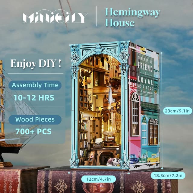 Thumbnail 1 de MiniCity Book Nook Kit con luce LED 3D