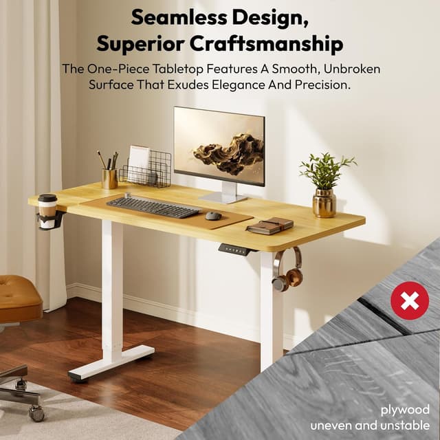 Detalle de Electric standing desk 73.5 to 118cm