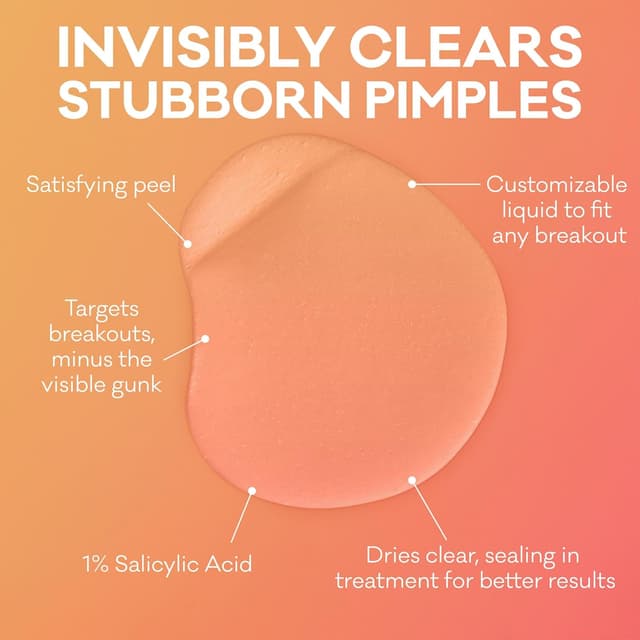 Thumbnail 6 de Bioré Paint & Peel Liquid Pimple Patch with 1% Salicylic Acid (Up to 100 Uses), .5 Oz