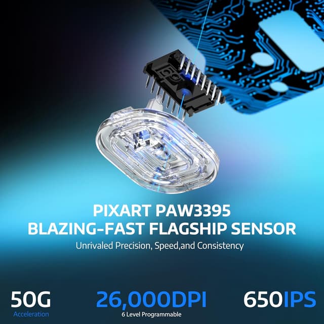 Thumbnail 4 de VGN Game Power Attack Shark X6 49g Ultraleicht Maus