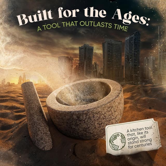 Thumbnail 4 de ChefSofi 6 Inch Granite Mortar and Pestle