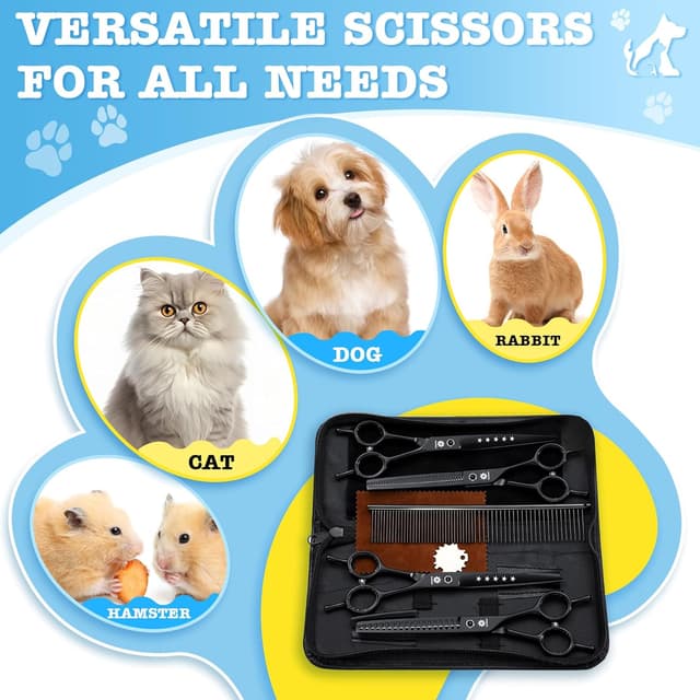 Thumbnail 6 de Dream Reach 7" Dog Grooming Scissors Kit — 6-piece set ✂