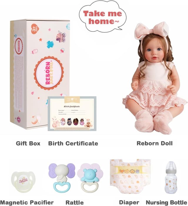 Thumbnail 6 de BABESIDE Dara Reborn Baby Doll 20 in
