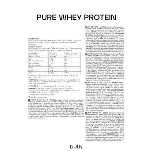 Thumbnail 5 de Bulk Pure Whey 5 kg — Proteína 22 g por ración 🥤