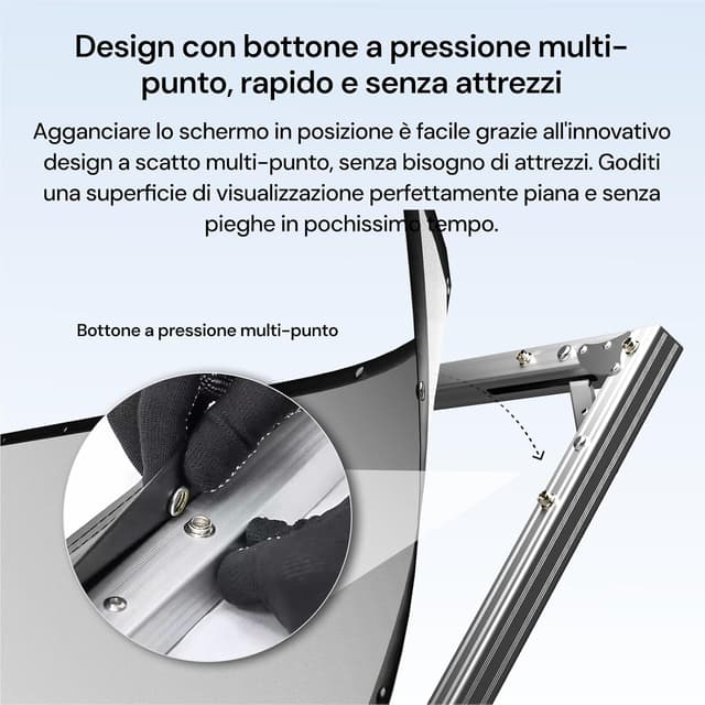 Thumbnail 3 de Valerion Schermo proiettore esterno 150 pollici