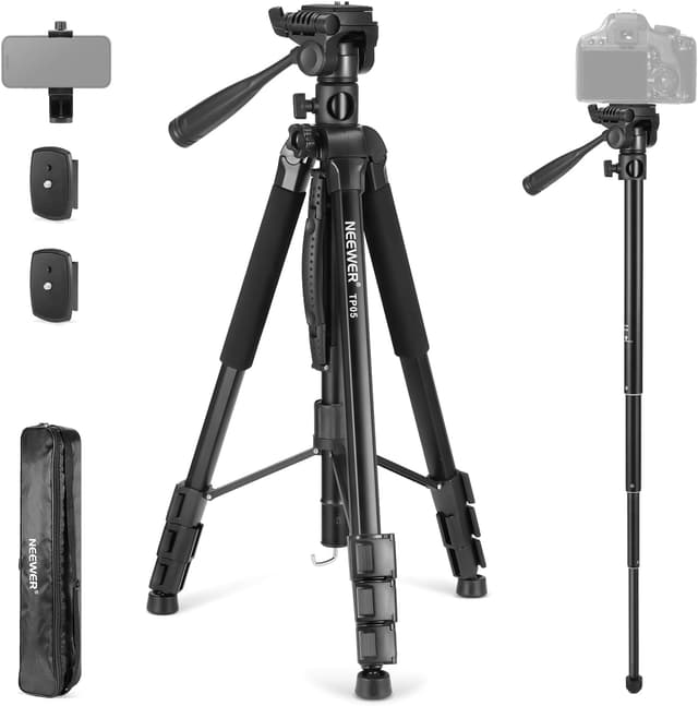 Detalle de NEEWER Basics TP05 tripod monopod 74in