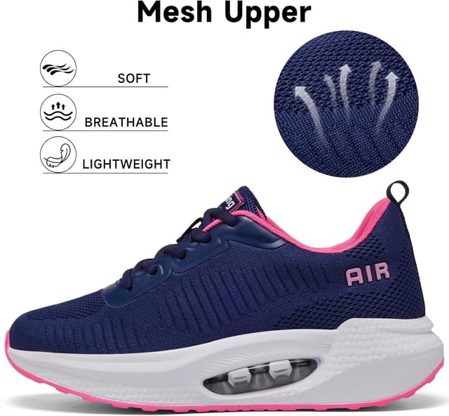 Detalle de Zcbstl Women’s Orthopedic Trainers with Arch Support & Air Cushion Memory Foam