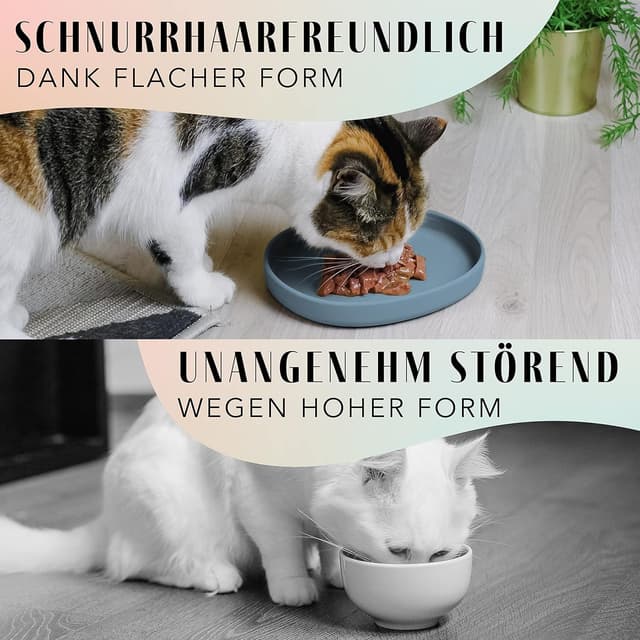 Detalle de ne&no Futternapf für Katzen Flache Futterschale