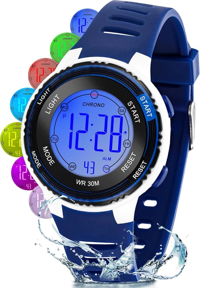 Detalle de Edillas Montre Enfant Numérique 30M Étanche