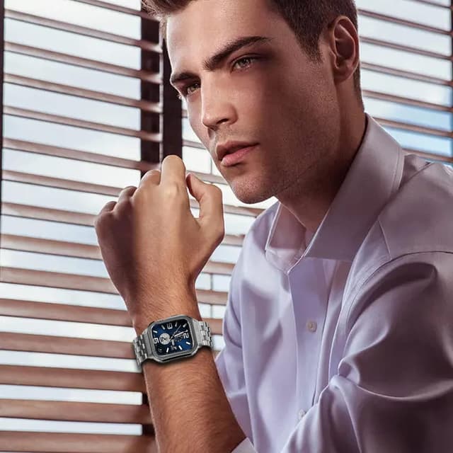 Detalle 2 de SUPLINK Stainless Steel Case with Strap for Apple Watch (316L metal bumper strap)