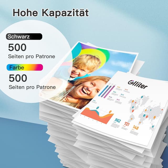 Thumbnail 2 de Glliter LC421XL Value Pack 500 Seiten