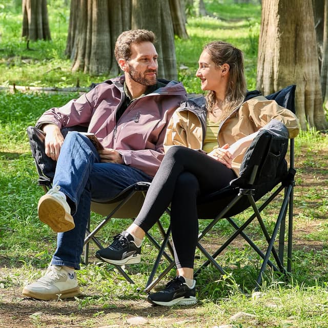 Detalle 2 de EVER ADVANCED Campingstuhl für 2, 124 cm