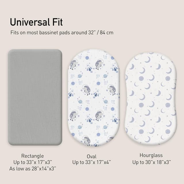 Detalle 2 de 3er-Pack Spannbettlaken 100% Musselin