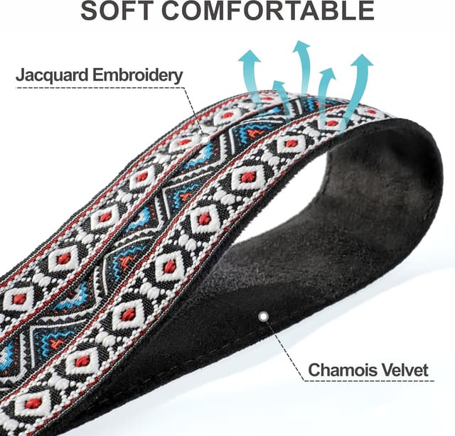 Detalle 1 de Padwa Lifestyle Kameragurt 5 cm Vollnarbenleder