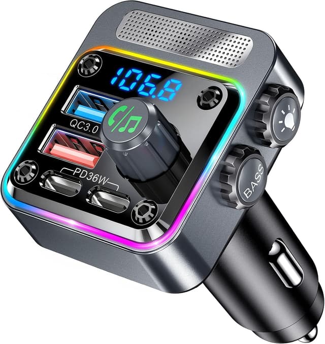 Detalle de Gizmovine Transmisor FM Bluetooth Coche 36W