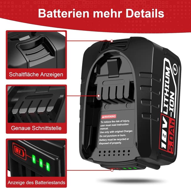 Thumbnail 2 de Bosch 18V Ersatzakku 5000mAh für Gartenwerkzeuge