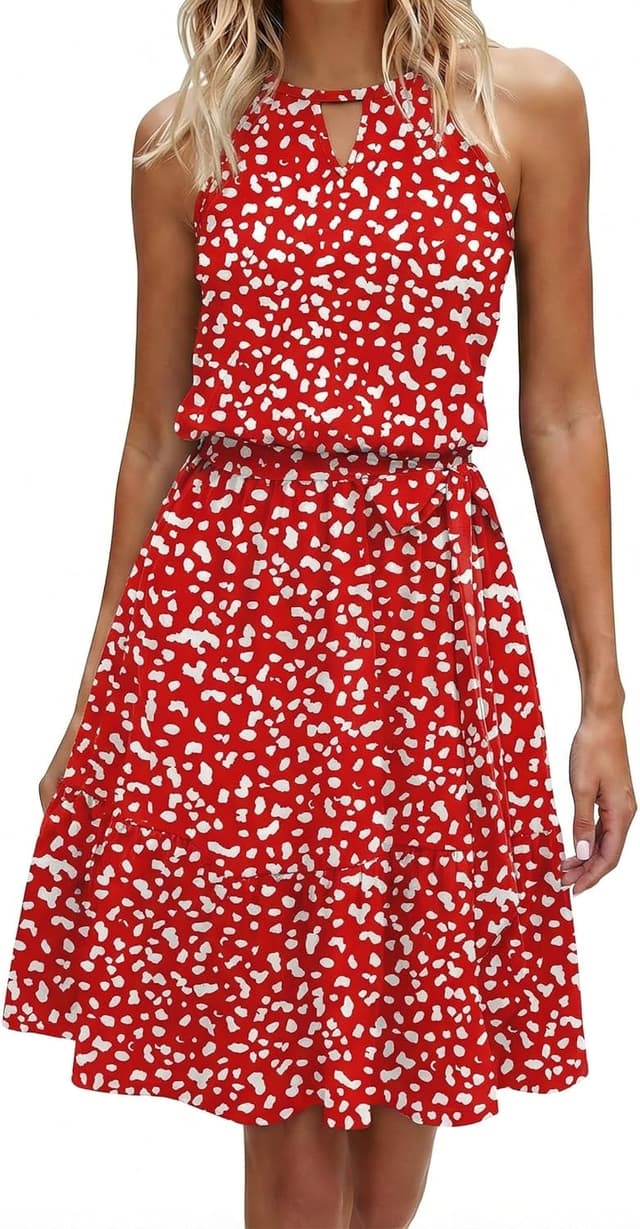 Thumbnail 6 de Zeagoo Robe d’été femme sans manches à dos nu et poches, longueur genou