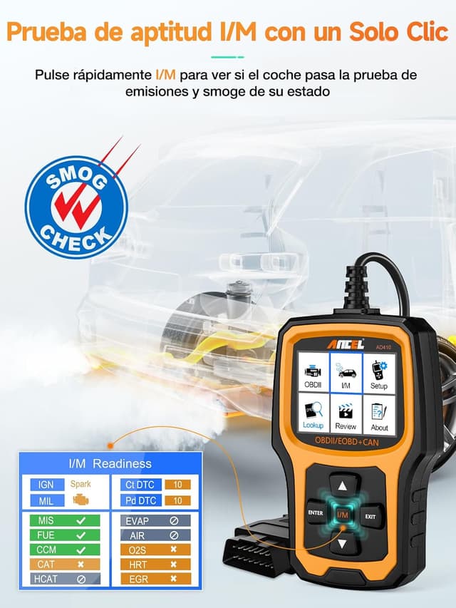 Thumbnail 3 de ANCEL AD410 Escáner OBD2 Multimarca 2,4