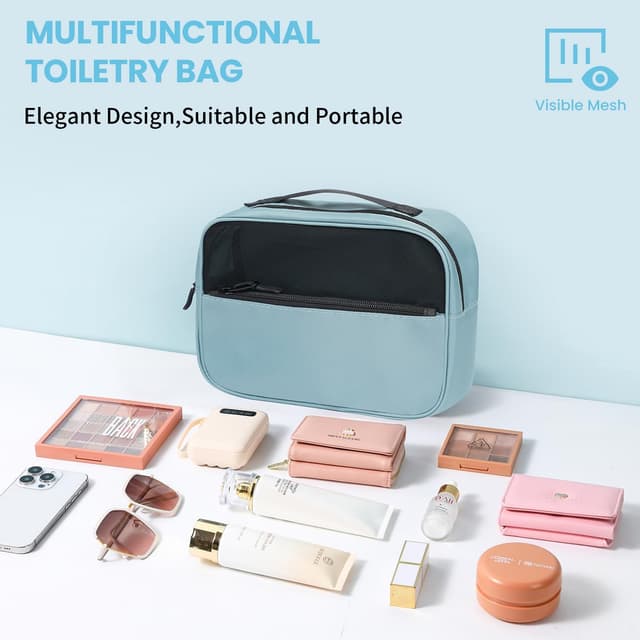 Detalle de Prezon Packing Cubes for Suitcase 8 Set (Teal) – lightweight luggage organisers for travel