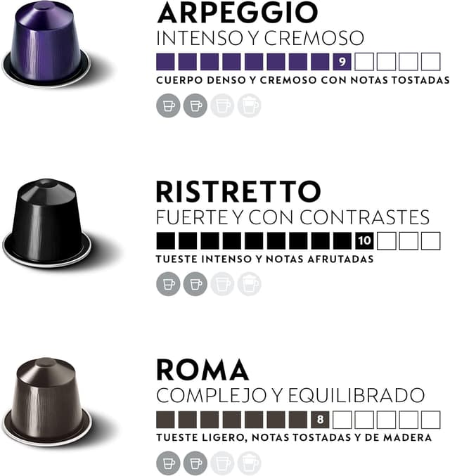 Detalle 2 de Nespresso Original 100 Cápsulas de Café ☕ Variedades Deliciosas