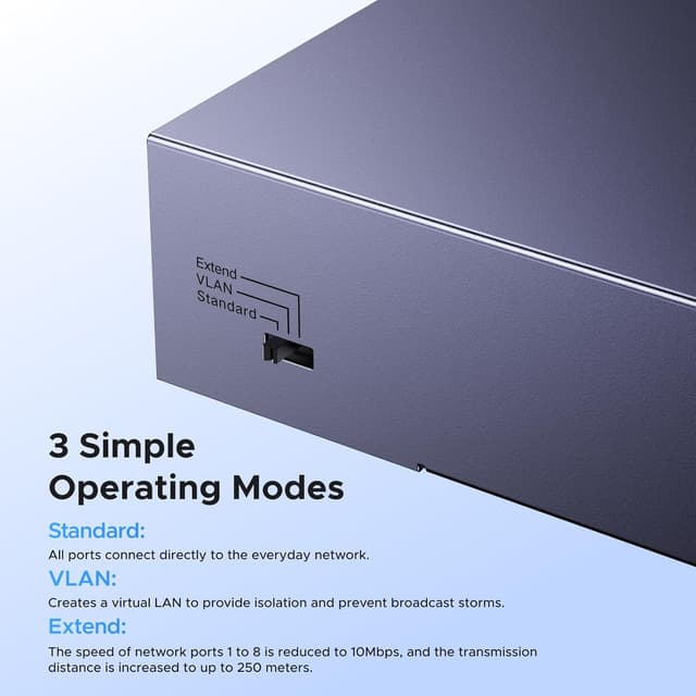 Thumbnail 6 de UGREEN 10 Ports POE Network Switch 60W ⚙