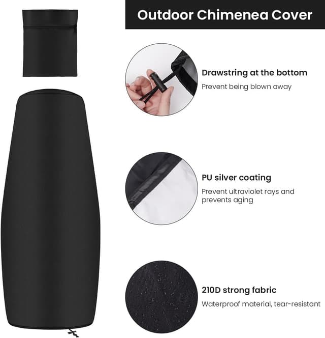 Thumbnail 2 de AOOWU Chimenea Funda 122x61x21cm 🏡