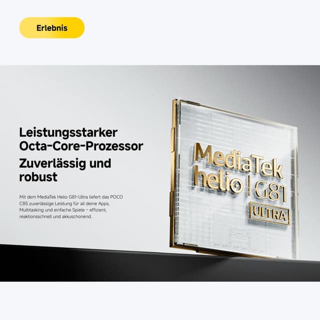 Detalle de XIAOMI POCO C85 8+256GB (6,9" 120Hz) mit 6000mAh und 50MP AI-Zweifach-Kamera – Purple