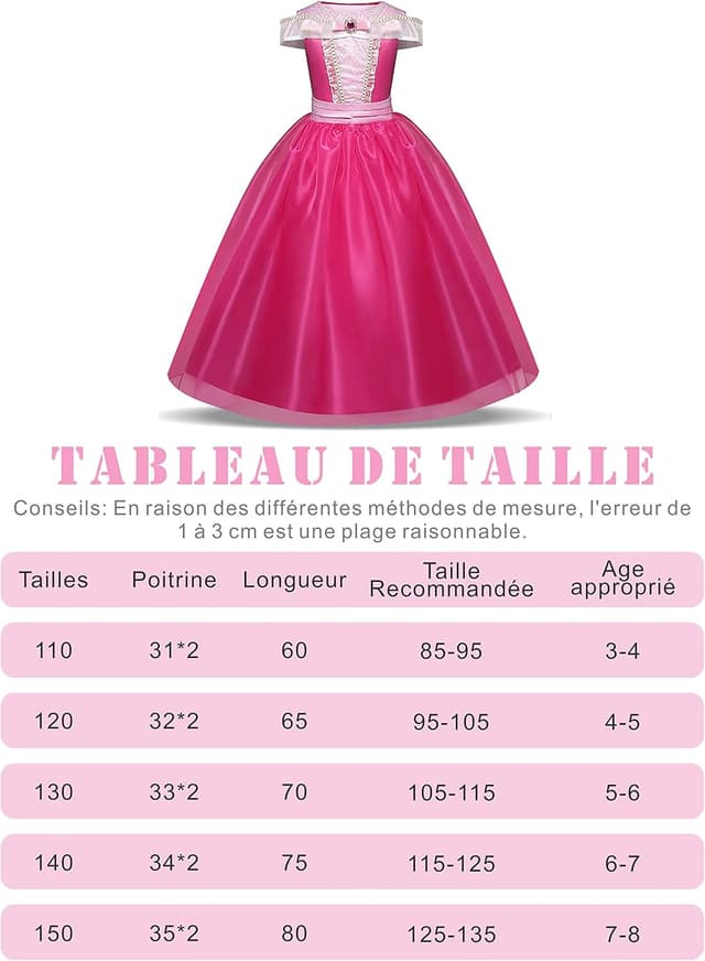 Thumbnail 6 de New front Princesa Aurora Niña 3–8