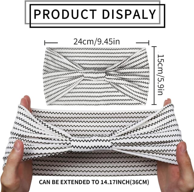 Detalle 2 de Kavya diademas para mujer elásticas