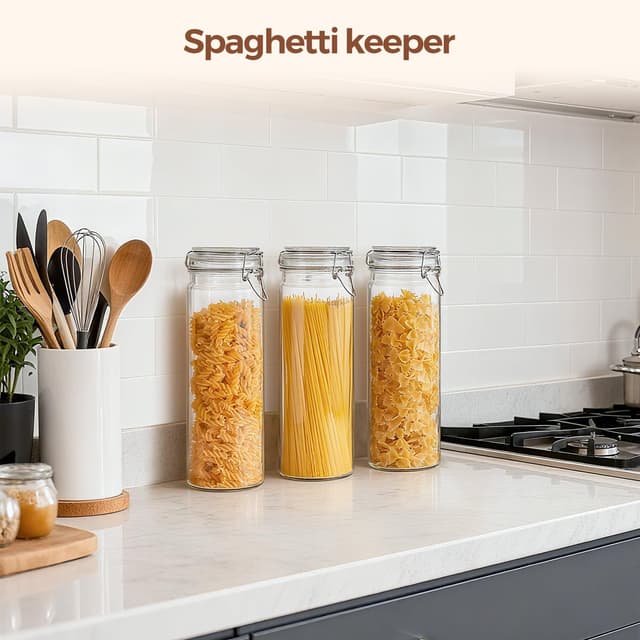 Thumbnail 5 de ComSaf Airtight Glass Jars 0.5 Gallon ๐ถ