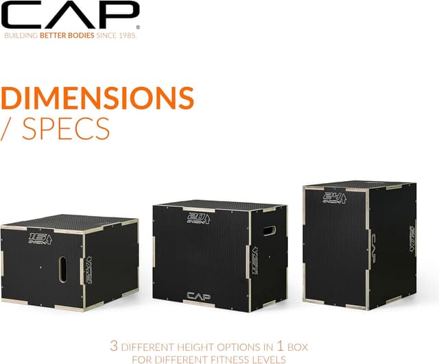Thumbnail 3 de CAP Barbell 3-in-1 Plyometric Box 3‑height Plyo Box 🏋