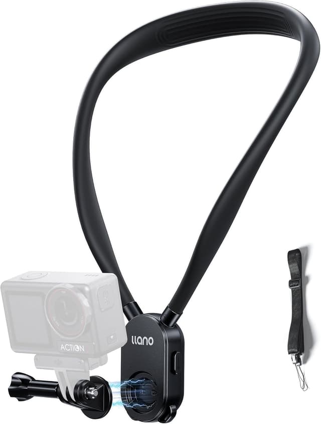 Detalle de llano Magnetic Neck Mount with Adjustable Chest Strap for GoPro & Action Cameras