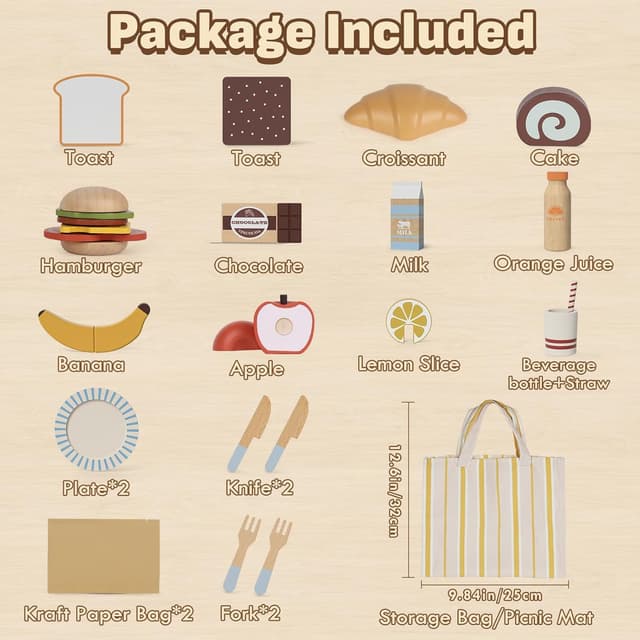 Thumbnail 6 de Lehoo Castle Cucina Giocattolo da Picnic 21 pezzi 🍽