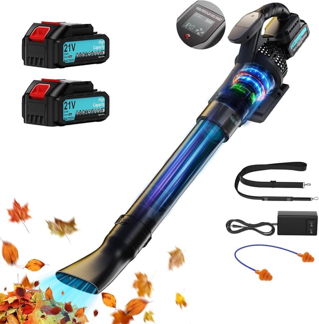 Detalle de Olubfdh 21 V Soplador de hojas potente y ligero