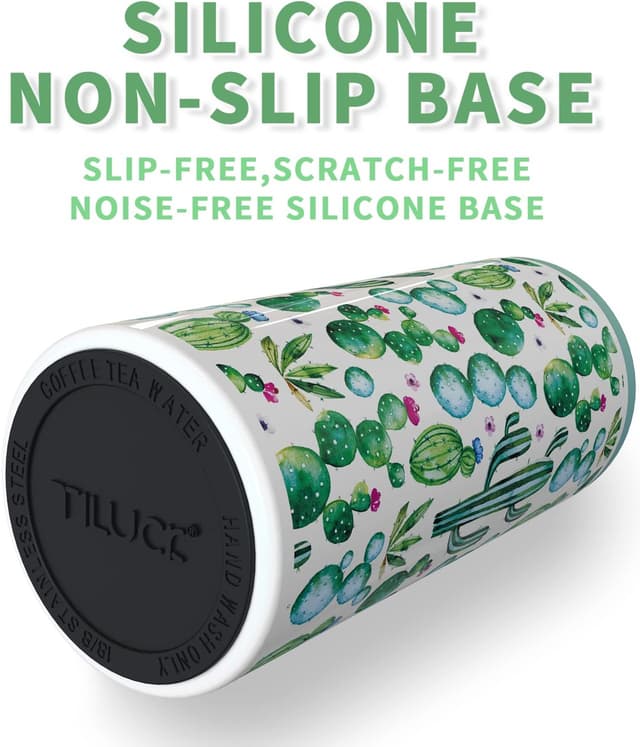Detalle de TILUCK Skinny Can Cooler (Double-Walled Stainless Steel) for Slim 12 oz Beer & Hard Seltzer Cans