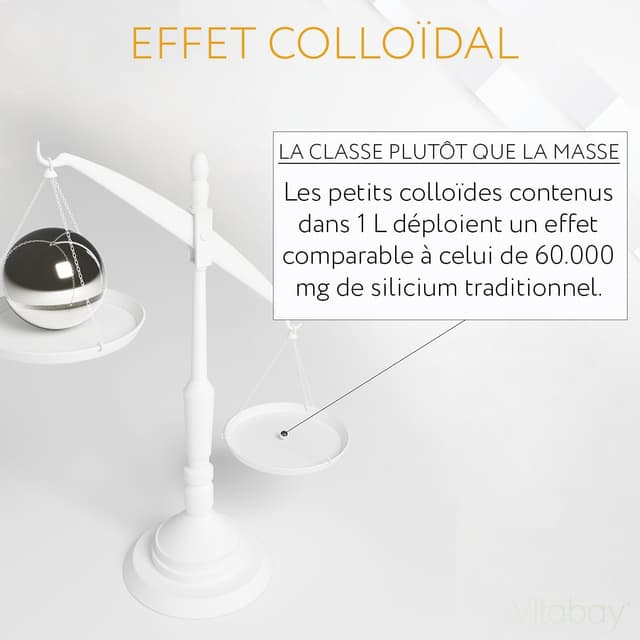 Detalle de Vitabay Silicium Colloïdal 50 PPM (99,99% pureté) 500 ml vegan