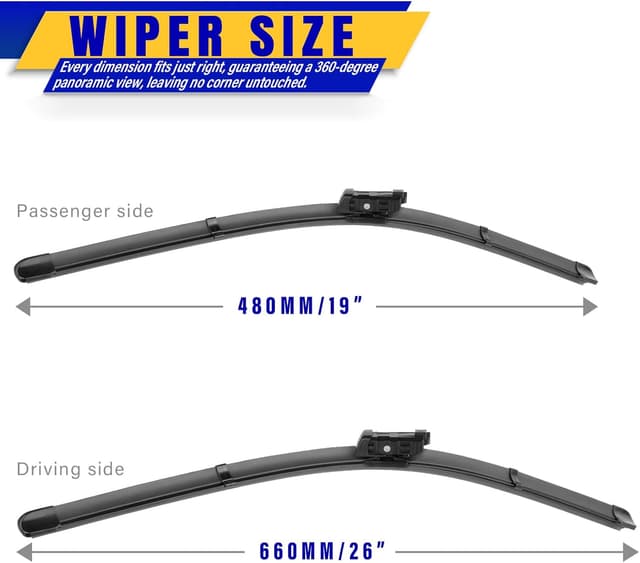 Detalle 2 de Tesla Model 3/Y Replacement Wiper Blades 26"/19"